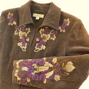 Coldwater Creek Embroidered Jacket